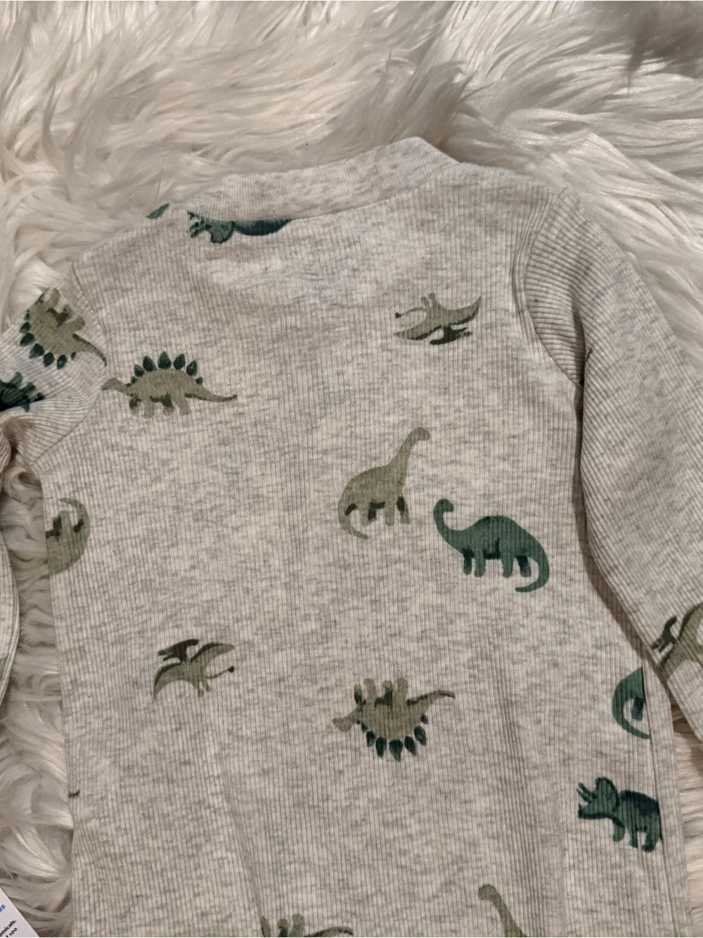 NWT Carter’s Just One You Baby Boys 3M Dinosaur Footed Sleep & Play Pajamas